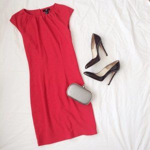 Red H&M cap sleeve dress